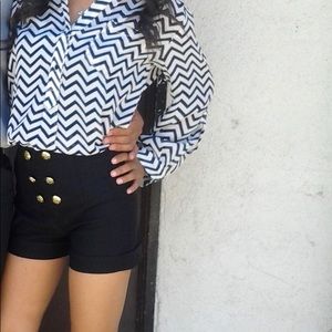 Button up shorts
